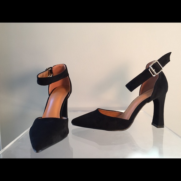 Black Suede Heels - Picture 3 of 14